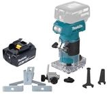 Makita Oberfr&auml;se DRT 52 G1 18 V 6 mm Brushless + 1x Akku 6,0 Ah - ohne Ladeger&auml;t