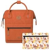 CABAIA Rucksack Vegan Nubuck Backpack (Set, 3-tlg)