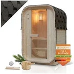 Artsauna Fasssauna Nolvik, BxTxH: 128 x 120 x 194 cm, 38 mm, F&uuml;r 1 bis 2...