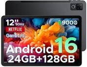 DOOGEE U12 Android 16 12 Zoll Tablet, 9000mAh, 90Hz, 6GB RAM+128GB/2TB Tablet (12",