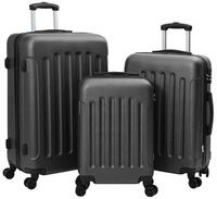vidaXL Trolley Koffer 3 stk. Dunkelgrau 50 x 31 x 78 cm ABS Kunststoff