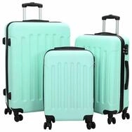 vidaXL Trolley Koffer 3 stk. Mintgr&uuml;n 50 x 31 x 78 cm ABS Kunststoff