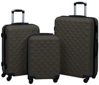 vidaXL Trolleyset Hartschalen-Trolley-Set 3 Stk. Anthrazit ABS, (3 tlg)