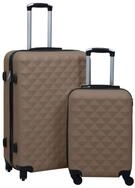 vidaXL Hartschalen-Trolley Hartschalen-Trolley-Set 2 Stk. Braun ABS