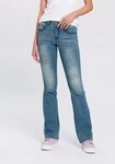 Arizona Bootcut-Jeans Shaping bootcut, Kontrastn&auml;hte, Used-Look-Waschung,...
