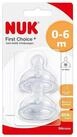 NUK Trinksauger First Choice+ Anti-Colic-Trinksauger Silikon Gr&ouml;&szlig;e 1 (0-6 Monate)