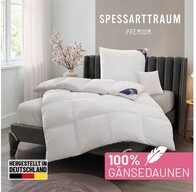 SPESSARTTRAUM G&auml;nsedaunenbettdecke Premium****, hergestellt in Deutschland,