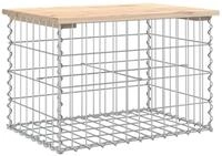 vidaXL Gartenbank Gartenbank aus Gabionen 63x44x42 cm Massivholz Kiefer (1-St)