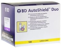 Becton Dickinson Lanzetten BD AutoShield DUO Sicherheits-Pen-Nadel 5 mm, 30,00G, 100