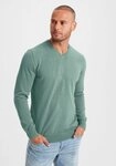 H.I.S Strickpullover mit V-Ausschnitt, Pullover aus Feinstrick, Baumwollmischung