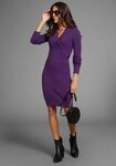 Laura Scott Strickkleid in trendigem Zopfstrickmuster