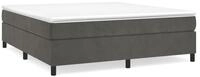 vidaXL Bettgestell, Bettrahmen Dunkelgrau 160x200 cm Samt