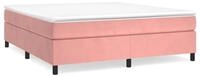 vidaXL Bettgestell, Bettrahmen Rosa 160x200 cm Samt