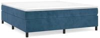 vidaXL Bettgestell, Bettrahmen Dunkelblau 160x200 cm Samt