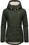 Ragwear Winterjacke Monade Damen Winterparka mit Kapuze und m. Fleece gef&uuml;ttert