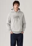 Hoodie LEVI'S "STANDARD GRAPHIC HOOD", Herren, Gr. M, grau (0pen finish tbd 13),