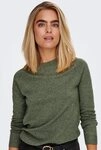 ONLY Rundhalspullover ONLRICA LIFE L/S PULLOVER KNT NOOS Materialmix, regular fit