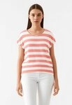 Vero Moda Kurzarmshirt VMWIDE STRIPE SL TOP GA JRS NOOS Viskosemischung