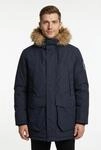 Parka JACK & JONES "JJCAMP FAUX FUR PARKA BF", Herren, Gr. L, blau (schwarz navy