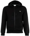 Lacoste Sweatshirt Herren Sweatjacke Baumwolle schwarz 4XL