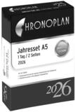 CHRONOPLAN Terminplaner Jahres-Set A5 Kalendarium 2026 Anordnung in Spalten A5...