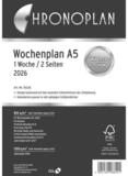 CHRONOPLAN Terminplaner Wochenplan A5 1 Woche/2 Seiten Kalendarium 2026