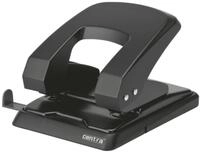 Centra Locher Locher HP40 Metall f&uuml;r 40 Blatt mit Anschlagschiene schwarz