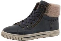 Winterboots MUSTANG SHOES "Janique", Damen, Gr. 36, blau (navy), Lederimitat,...