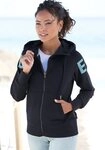 Elbsand Kapuzensweatjacke Kalea mit gro&szlig;em Logodruck hinten, bequeme...