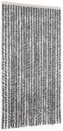 vidaXL Insektenschutz-Vorhang, Fliegenvorhang Grau, Schwarz und Wei&szlig; 100x230 cm