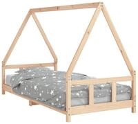 vidaXL Kinderbett, Jugendbett 90x200 cm Massivholz Kiefer