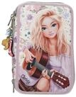 Depesche Geldb&ouml;rse Depesche 3-Fach Federtasche COWGIRL Creme und Lila