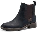 Tamaris Chelseaboots, Blockabsatz, Stiefelette, Schlupfschuh im Used Look
