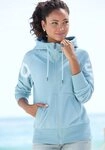 Elbsand Kapuzensweatjacke Kalea mit gro&szlig;em Logodruck hinten, bequeme...