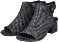 Rieker Sandalette, Sommerschuh, Sandalette, Blockabsatz, in modischer Flecht-Optik