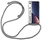 betterfon Handykette f&uuml;r Xiaomi 12 Pro Handyh&uuml;lle mit Band & Kordel Bumper Grau,