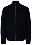 Selected Strickjacke SLMTELLER FN ZIP CARDIGAN NOOS Viskosemischung, regular fit