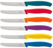 Victorinox Zubereitungsmesser Swiss Classic Tafelmesser 6tlg. Mehrfarbig