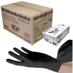 SFM &reg; Nitril-Handschuhe BLACKLETS GRIP+ : pf F-tex schwarz Einmalhandschuhe