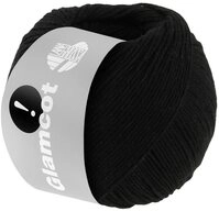 LANA GROSSA Glamcot 0022 schwarz H&auml;kelwolle, 155 m