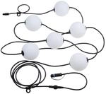 Paulmann LED-Lichterkette Naima IP67 3000K 6x1W 5,88m Schwarz, 6-flammig,...