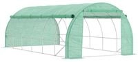 Outsunny Foliengew&auml;chshaus Treibhaus mit UV-Schutz, Seitent&uuml;r, BxTxH: 397 x...