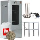 ITA R&auml;ucherofen R&auml;ucherofen 7002 - Premium R&auml;ucherschrank aus Edelstahl 3...