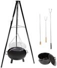 Lemodo Schwenkgrill Schwenkgrill mit Feuerschale, 52 cm gro&szlig;er Grillrost, Extra