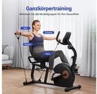 MERACH Liege-Heimtrainer Fahrrad f&uuml;r Zuhause, 8 Widerstandsstufen (mit Bluetooth,