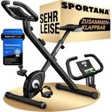 Sportana Heimtrainer Eagle 2, Klappbar Fitnessfahrrad 16 Stufen 7 Sitzh&ouml;hen LCD