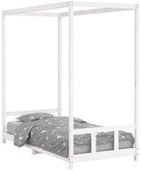 vidaXL Kinderbett, Jugendbett Wei&szlig; 90x190 cm Massivholz Kiefer