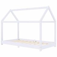 vidaXL Kinderbett 80 x 160 cm Kinderbett mit Himmel Kinderbett-Gestell...