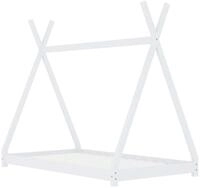 vidaXL Kinderbett 90 x 200 cm Kinderbett mit Himmel Kinderbett-Gestell...