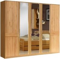 WIEMANN Kleiderschrank Lausanne, Dreht&uuml;renschrank, Schrank, W&auml;scheschrank, Erle